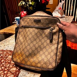 Men's Designer Brown Crossbody Bag